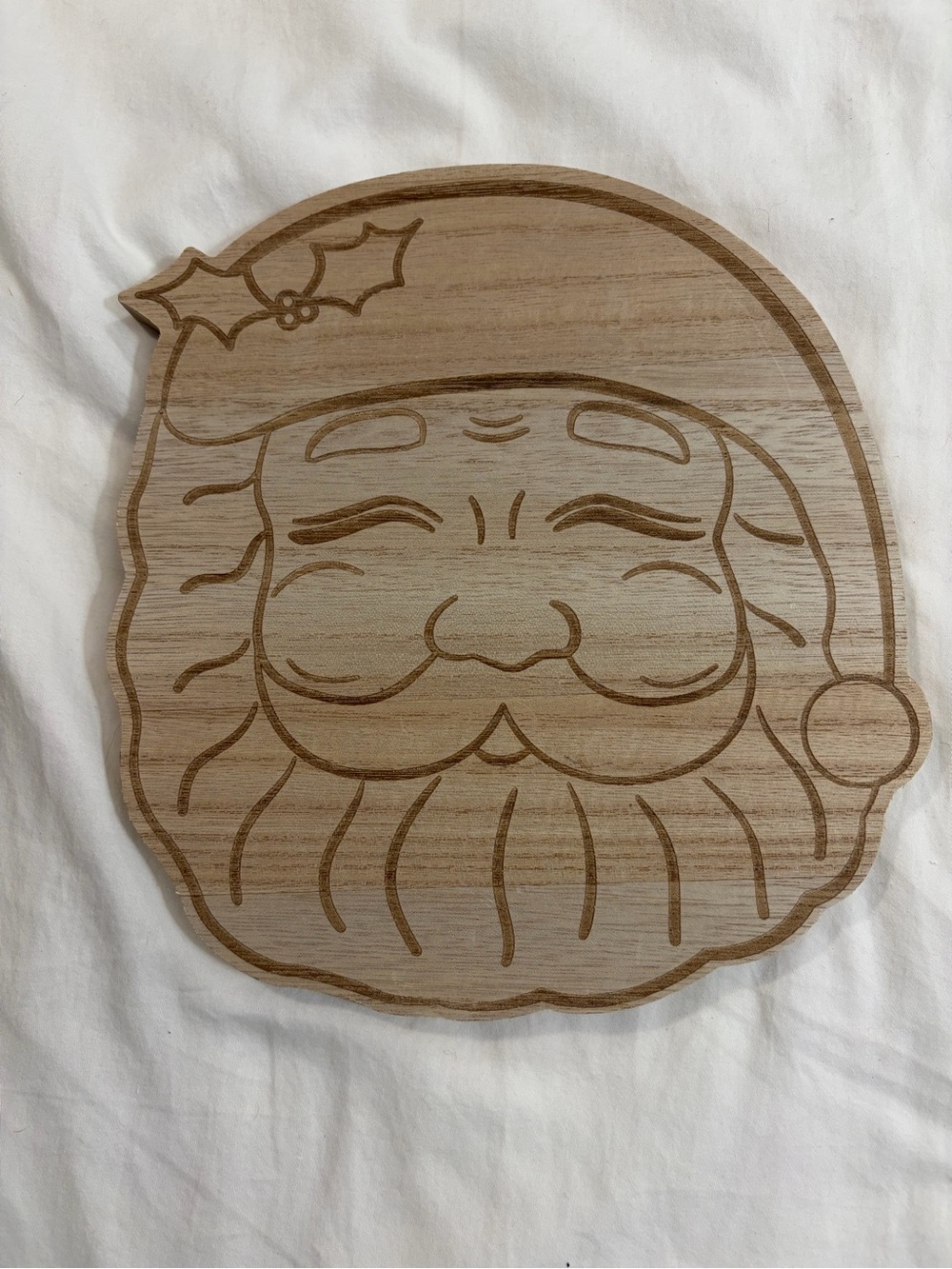 Paint Your Own Wooden Santa Wall Décor 9.5 Inch DIY Christmas Craft